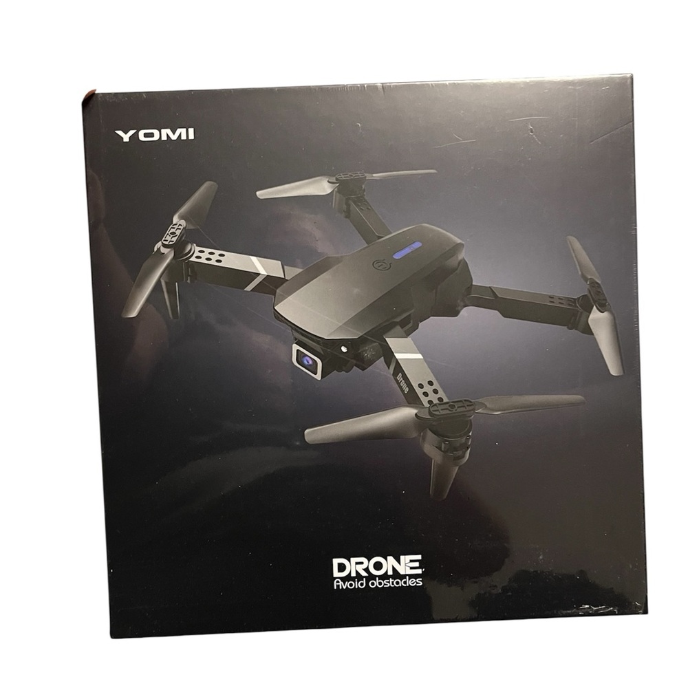 Black Drone with Obstacle Avoidance